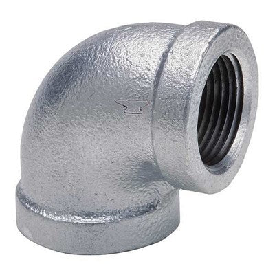 811001205 (Anvil) | GL E 1 Galv | 1" Standard Galvanized Malleable Iron 90° Elbow