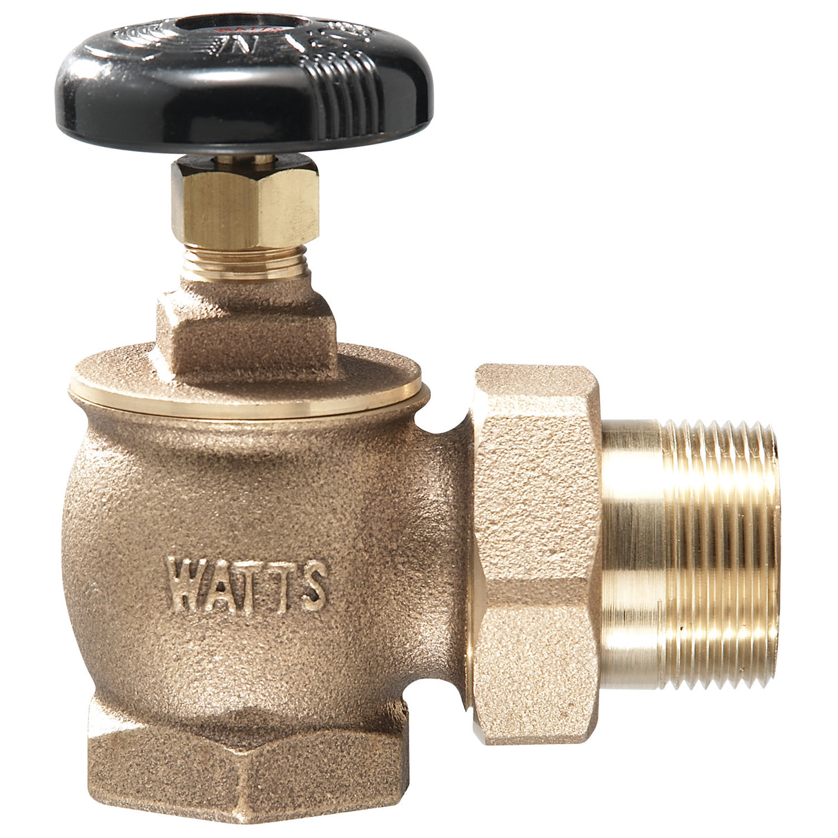 67453 (Watts) | 1 1/4 In Bronze Steam Radiator Angle Valve