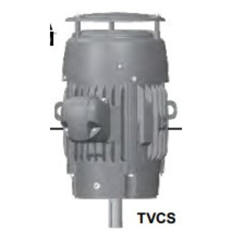 CNT10P2DE (US Motors/Nidec) | Vertical Solid Shaft Motor | 10 HP | 3 Phase | TEFC | 1760 RPM | 208-230/460 Volts