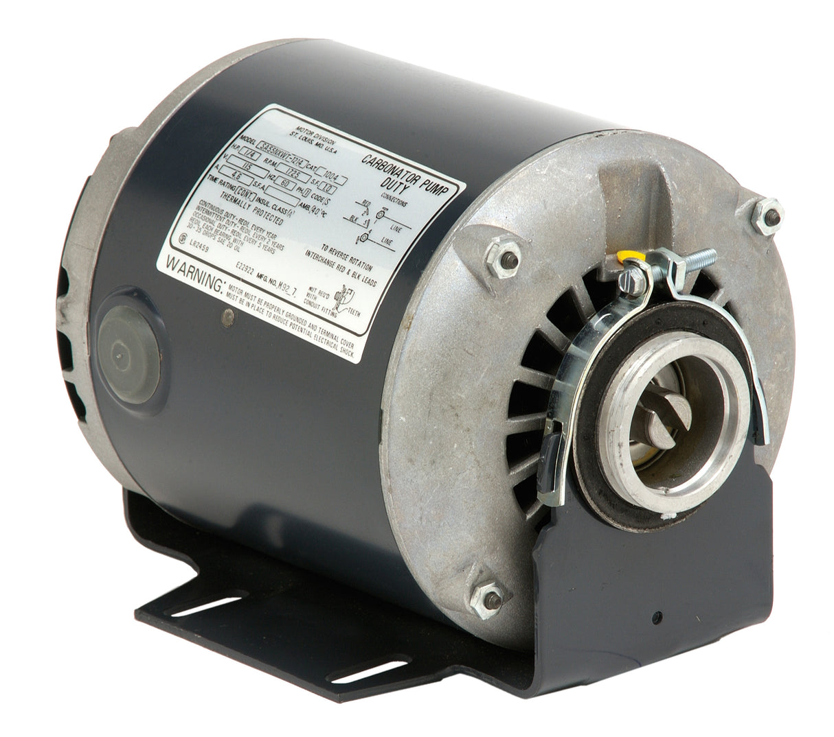 D12B2N4 (US Motors/Nidec) | GeneralPurposeMotor | 0.5 HP | 1 Phase | ODP | 1725 RPM | 115 Volts