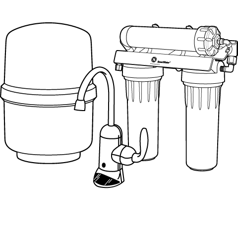 GE (GXRM10RBL) Reverse Osmosis Water Filtration System