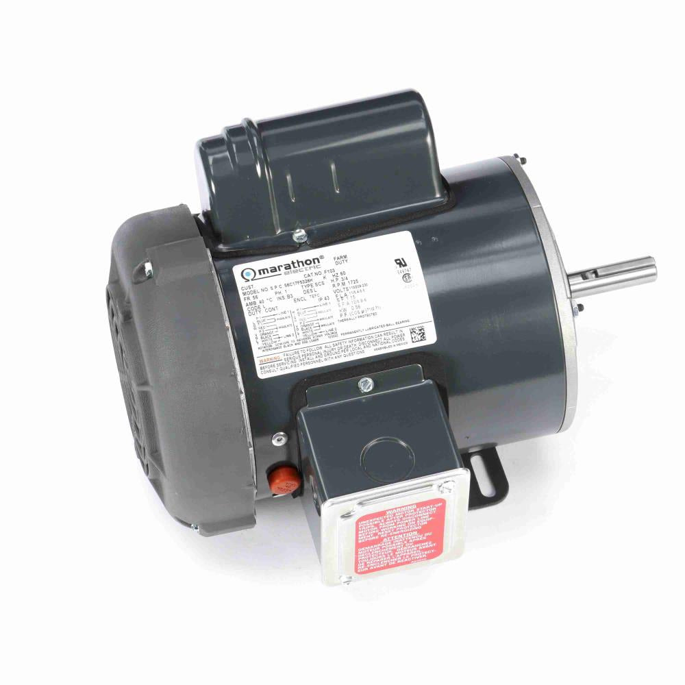 MC660 (Marathon) | General Purpose Motor | 1 HP | 1 Phase | TEFC | 1725 RPM | 115/230 Volts