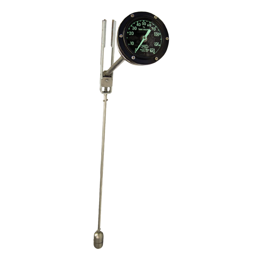 ME930-88 (Marshall Excelsior) Accu-Max DOT Float Gauge Assy. with 4 Glow Dial - 88 in. Tank Dia