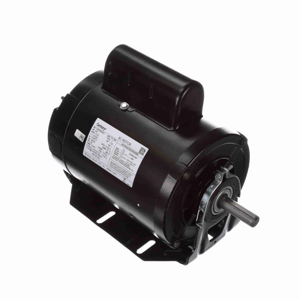 RS1074AL (Century) | Fan And Blower Motor | 0.75 HP | 1 Phase | Open Air Over | 1725 RPM | 115/230 Volts