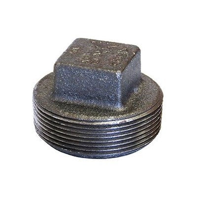 318902087 (Anvil) | GL 3 CI SQ HD Solid Plug | 3" Cast Iron Nipple