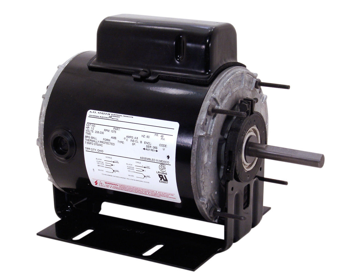UC047 (Century) | Farm Duty Motor | 0.5 HP | 1 Phase | TEAO | 1100 RPM | 115/230 Volts