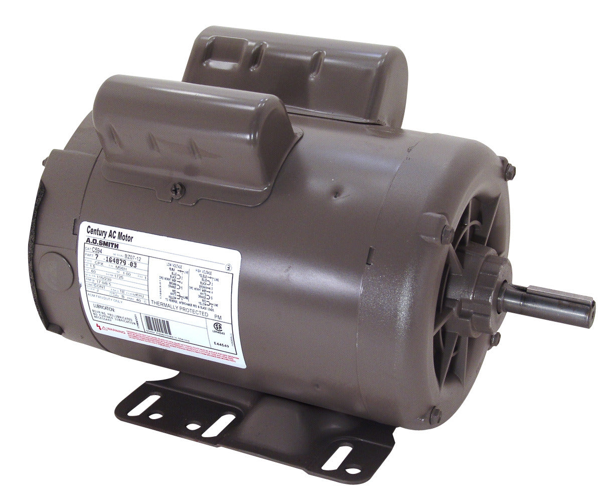 UC593 (Century) | Farm Duty Motor | 1 HP | 1 Phase | TEAO | 1725 RPM | 115/230 Volts
