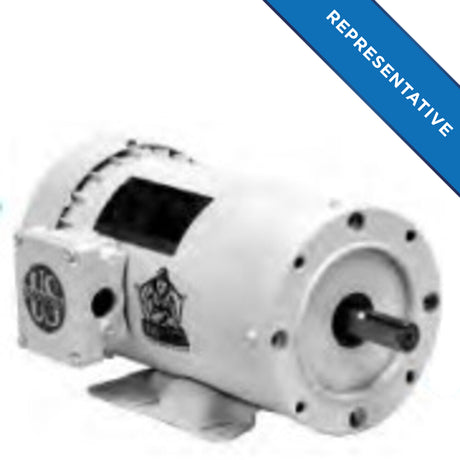 WD32P2A14C (US Motors/Nidec) | White EpoxyMotor | 1.5 HP | 3 Phase | TENV | 1725 RPM | 230/460 Volts