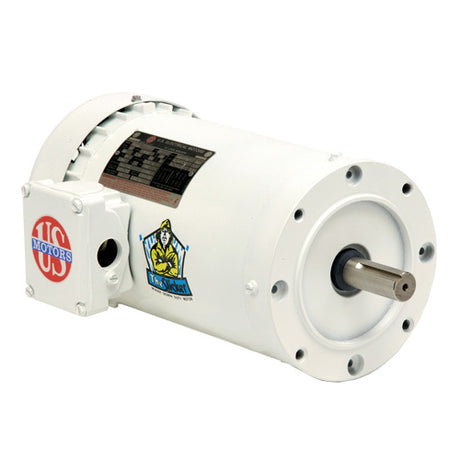 WD5P2DCR (US Motors/Nidec) | White EpoxyMotor | 5 HP | 3 Phase | TEFC | 1755 RPM | 208-230/460 Volts