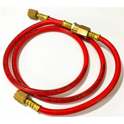 MKHR700 (Arbiter) | Red Hose 5 FT W/Filters | Backflow Testing Hose-Red