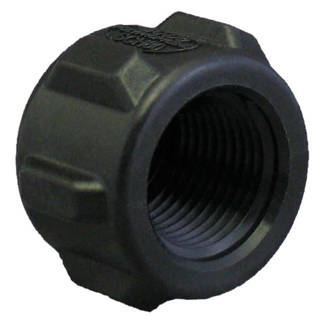 CAP038 (Banjo) Cap-Pipe 3/8 Poly