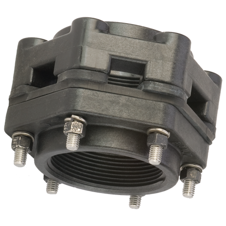 BF300BD (Banjo) Flange-Tank Btm Drn 3X3 Thrd Epdm Ply