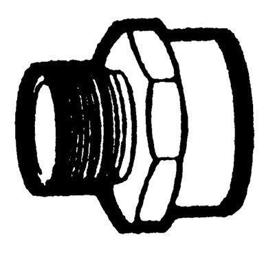 Brs 1051-12MPFH (Holyoke) | 3/4MP X FH X 1/2FP | Female Garden Hose to Male Pipe Adapter | 3/4MPT X F Hose