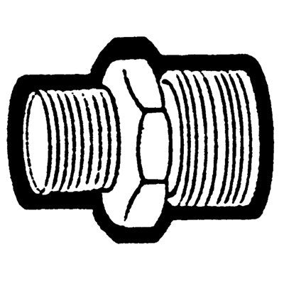 Brs 1051-8MPMH (Holyoke) | 1/2 M P X ML Hsew/ 5/8SW | Male Garden Hose to Male Pipe Adapter | 1/2MPT X M Hose