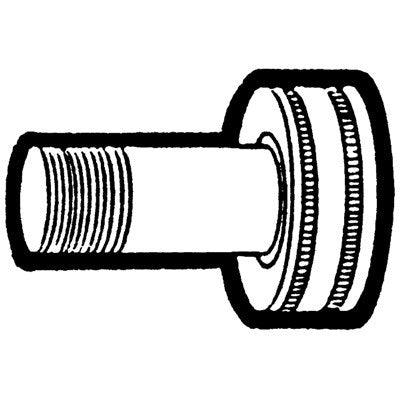 Brs 1055-4MPFH (Holyoke) | 1/4 M P X FH MP Run | Female Garden Hose to Male Pipe MP Run Adapter | 1/4MPT X F Hose