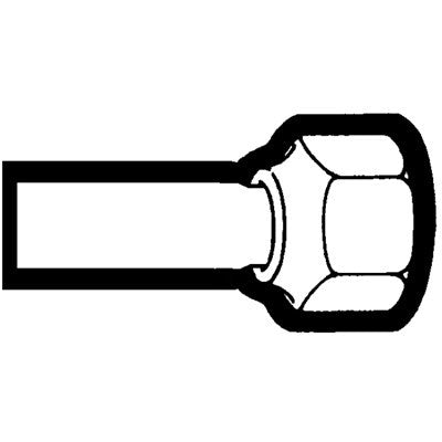 Brs 4041-88 (Holyoke) | 1/2 Flare Adapter | MP Run Flare to Sweat Straight Adapter | 1/2