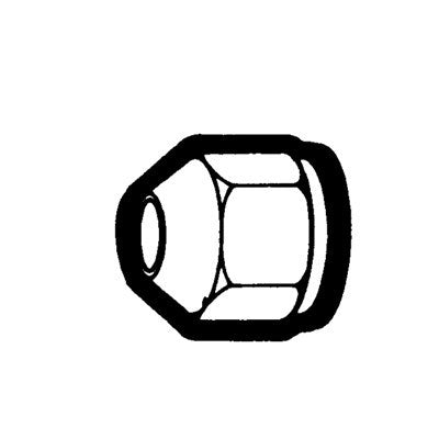 Brs 41ES-8 (Holyoke) | 1/2 Extra Short Flare Nut | Extra Short Rod Nut | 1/2