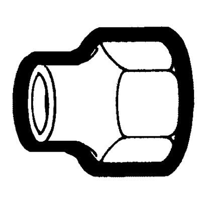 Brs 41FPL-8 (Holyoke) | 1/2 Forged Flare Nut Long | Long Forged Nut | 1/2