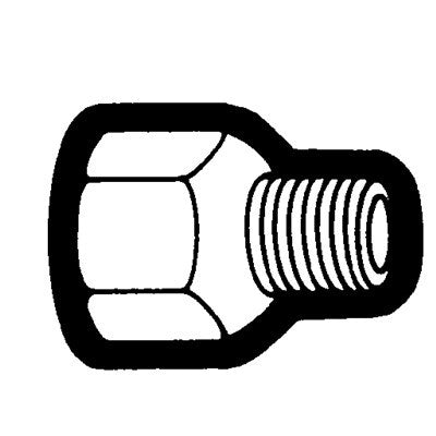 Brs 448-44 (Holyoke) | 1/4FEMFLX1/4MPT Adapt | Female Flare to Male Pipe Straight Adapter | 1/4FEMFL X 1/4MPT