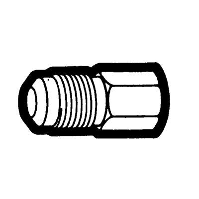 Brs 46-66 (Holyoke) | 3/8X3/8 Flare Female Adapter | Tube to Female Pipe Straight Adapter | 3/8 X 3/8