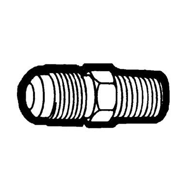 Brs 48-68 (Holyoke) | 3/8X1/2 Flare Male Adapt | Tube to Male Pipe Straight Adapter | 3/8 X 1/2