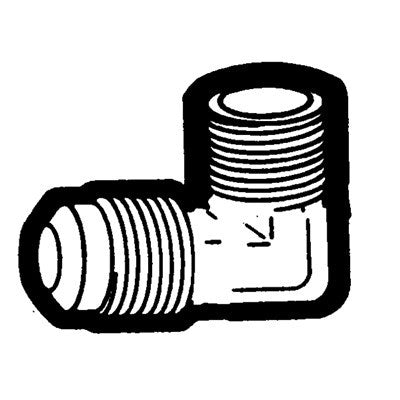 Brs 49-108 (Holyoke) | 5/8X1/2 Flare Male EL | Tube to Male Pipe Elbow Adapter | 5/8 X 1/2