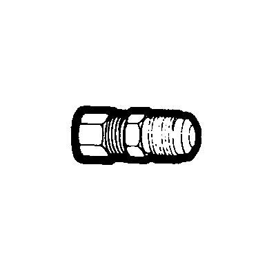 Brs 6242-4 (Holyoke) | 1/4OD Cmpxfl UN W/Br Slv | Compression to Flare Conversion Union | 1/4OD