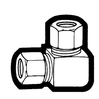 Brs 65-64 (Holyoke) | 3/8X1/4 Compression Union Elbow | Elbow Union | 3/8 X 1/4
