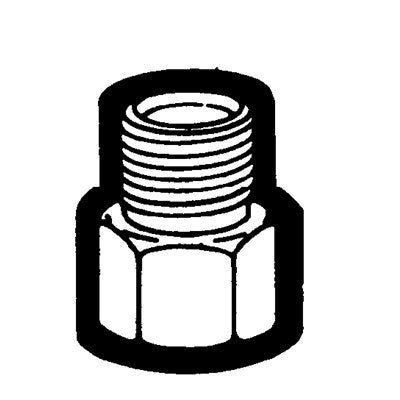 Brs 666-68 (Holyoke) | 3/8 Mle CMPX1/2 Fem Cmp | Male Compression to Female Compression Conversion Union | 3/8