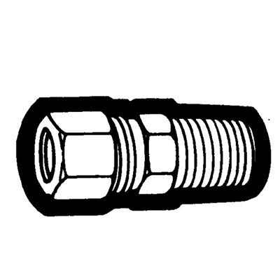 Brs 68-56 (Holyoke) | 5/16X3/8 Compression Male Adapter | Tube to Male Pipe Straight Adapter | 5/16 X 3/8