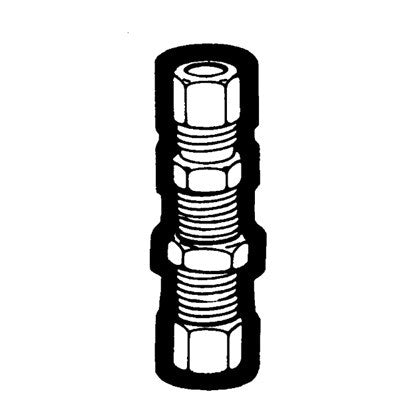 Brs 75-4 (Holyoke) | 1/4 Comp Bulkhead Union | Bulkhead Union | 1/4