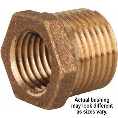 6128 (Holyoke) | 1X1/2 Thrd Brass Bushing | Brass Pipe Fittings | 1 X 1/2 | Brass