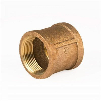 6003 (Holyoke) | 3/8 Threaded Brass Coupling | Brass Pipe Fittings | Coupling | 3/8 | Brass