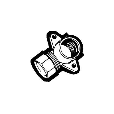 Brs DE70-108 (Holyoke) | 5/8X1/2 Comp Drop Ear EL | Tube to Female Pipe Drop Ear Elbow Adapter | 5/8 X 1/2