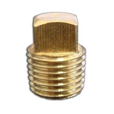 6604 (Holyoke) | 1/2 Square Head Brass Plug | Brass Pipe Fittings | Plug | 1/2 | Brass