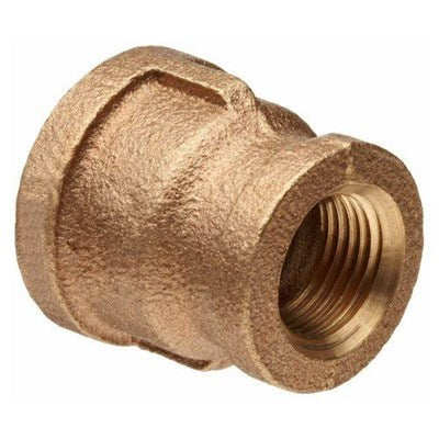 6046 (Holyoke) | 2 1/2 X 2 Brass Coupling Lead Free | Brass Pipe Fittings | Reducer | 2-1/2 X 2 | Brass