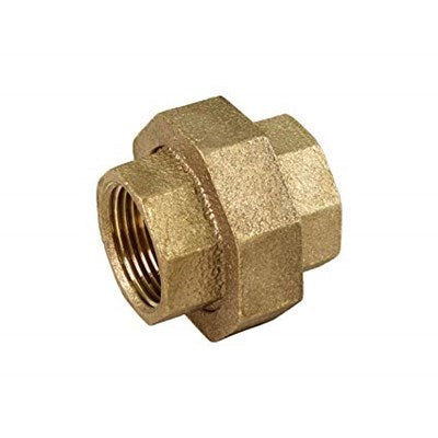 6104 (Holyoke) | 1/2 Threaded Brass Union | Brass Pipe Fittings | Union | 1/2 | Brass