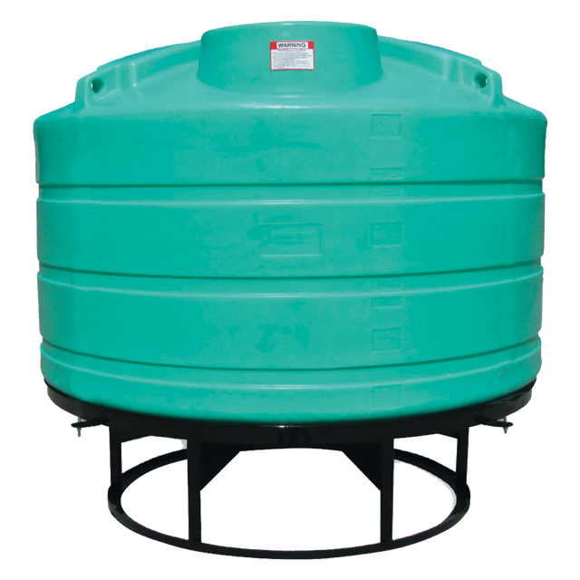 THC01200FG (Enduraplas) Tank-Vert Cone Bottom 1200 Gal Ply Green