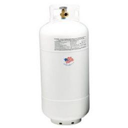 Manchester Tank Part (1220.13) 40 Lb Steel Cylinder, White