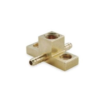 DYNBFX-442 (Dynacon) | Gauge Tee 1/4 B X 1/4 B X 1/8 FPT Drop E | Tubing Fittings - Pneumatic | Gauge Tee | 1/4 B X 1/4 B X 1/8 FPT Drop E | Brass