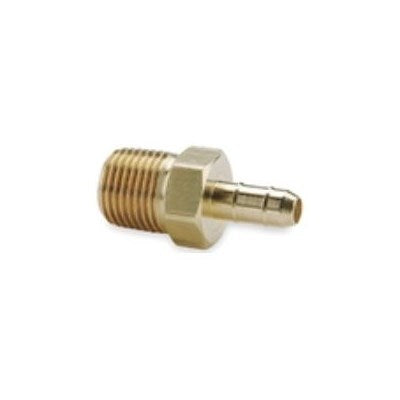 DYNBMC-42 (Dynacon) | Male Adapter 1/4 Barb X 1/8 MPT | Tubing Fittings - Pneumatic | Adapter | 1/4 Barb X 1/8 MPT | Brass
