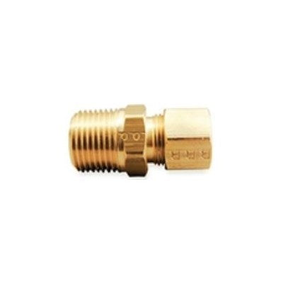 DYNCMC-42 (Dynacon) | Male Adapter 1/4 Comp X 1/8 MPT | Tubing Fittings - Pneumatic | Adapter | 1/4 Comp X 1/8 MPT | Brass