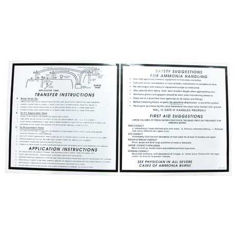 SAF9950 (Mid America Graphics) Decal-Trns/Inst 12-1/2 X 25 Grn On Wht
