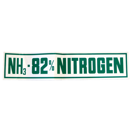 7131 (Mid America Graphics) Decal-82% Nitrogen 5 X 24 Green On Wht