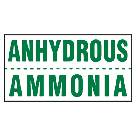 48225G (Mid America Graphics) Decal-Anhyd Amm 4 Grn Letrs 10X24