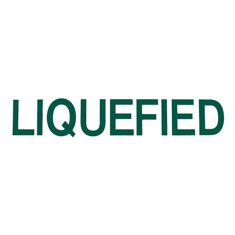 SAF26251 (Mid America Graphics) Decal-Liquefied 4 Letrs Grn On Wht 5X24