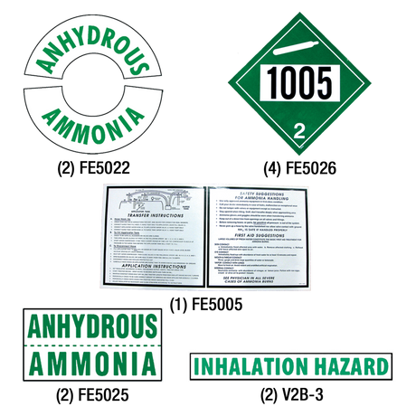 FE5030 (Mid America Graphics) Decal-Set For Nh3 Nurse Tanks