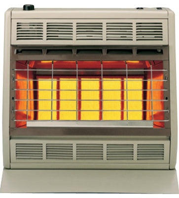 SR30N | Empire Natural Gas (30000 BTU) Vent Free Radiant Heater (Manual/No Thermostat)