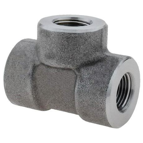 B300TGGB | Tee-1 X 1 X 1/4 Sch 80 Black Iron Xh