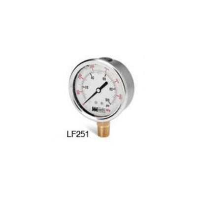 LF251-015-4L (Weiss) | Gauge | Liquid Filled 0-15# 1/4 LM | Liquid Filled Pressure Gauge | 1/4